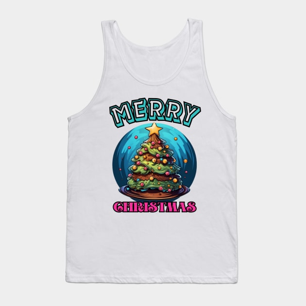 Christmas tree cake, merry christmas, usa Tank Top by Pattyld